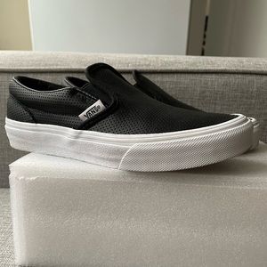 Vans Kids Perf Leather Slip On